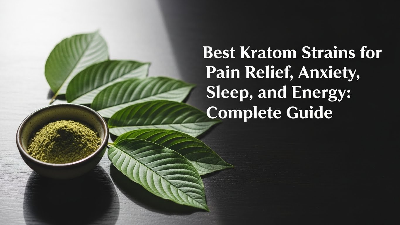 Best Kratom Strains for Pain Relief Anxiety Sleep and Energy Complete Guide